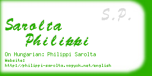 sarolta philippi business card